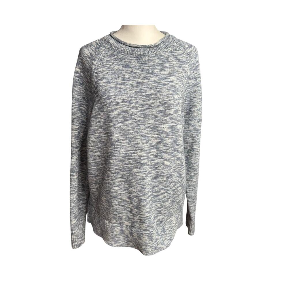Lululemon Athletica Sweater Night Sea Blue Boxy Cotton Blend Size Medium - Picture 5 of 10